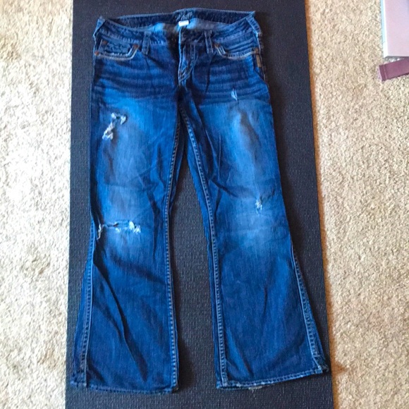 Silver Flare Jeans - Picture 4 of 4